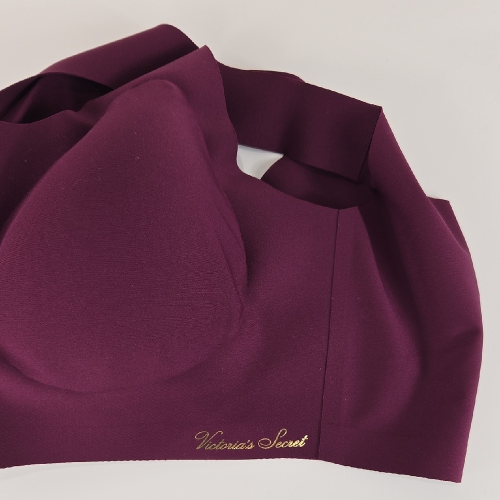 Victoria's Secret Lounge Unlined Scoop Bra Burgundy L-XXL - Picture 4 of 12
